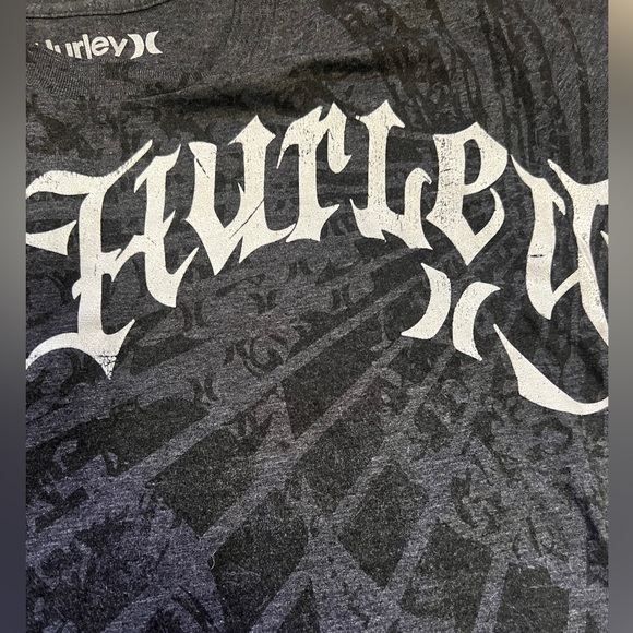 Y2K Hurley Men’s Sz Small t-shirt gray charcoal color short sleeves - Picture 2 of 6